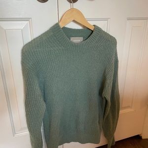 Everlane Oversized Alpaca Crew - Pomona Green (XS)